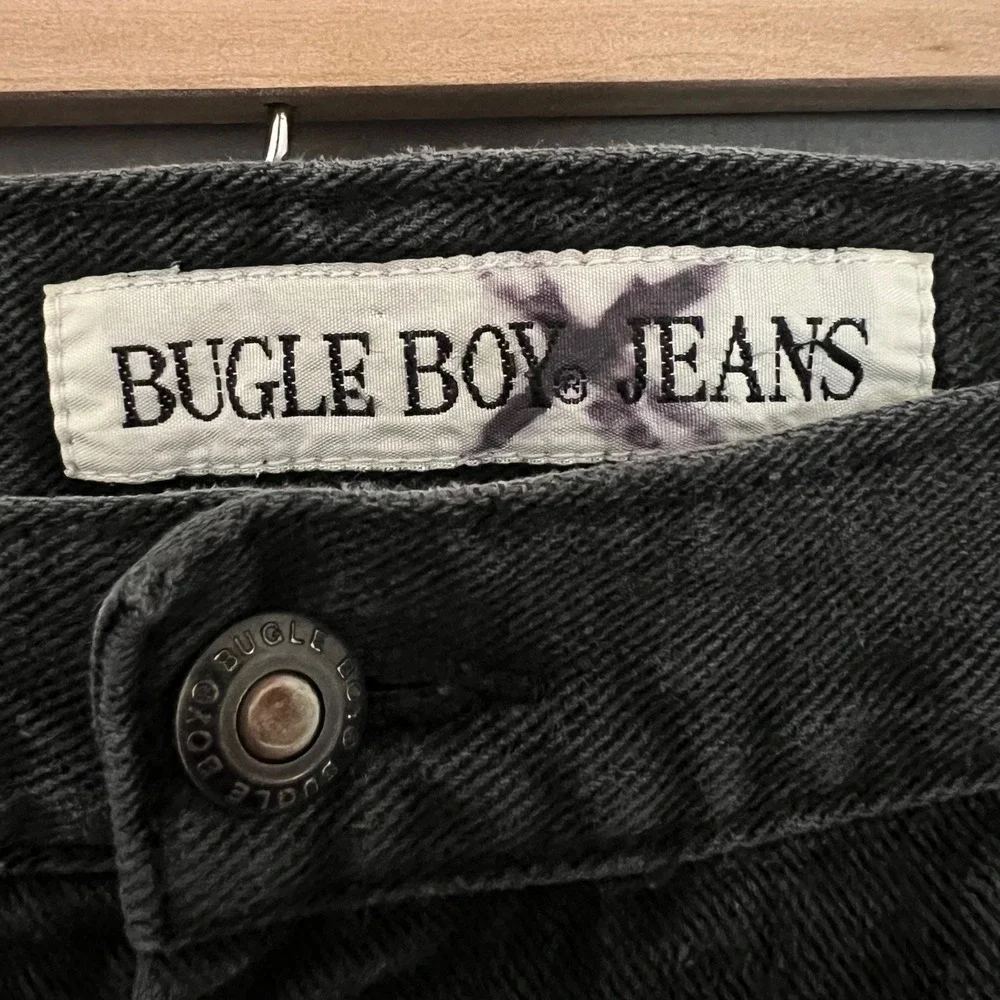 Vtg 90s Bugle Boy Jeans Mens 38x32 Black Denim Pants‎ Relaxed Fit Streetwear